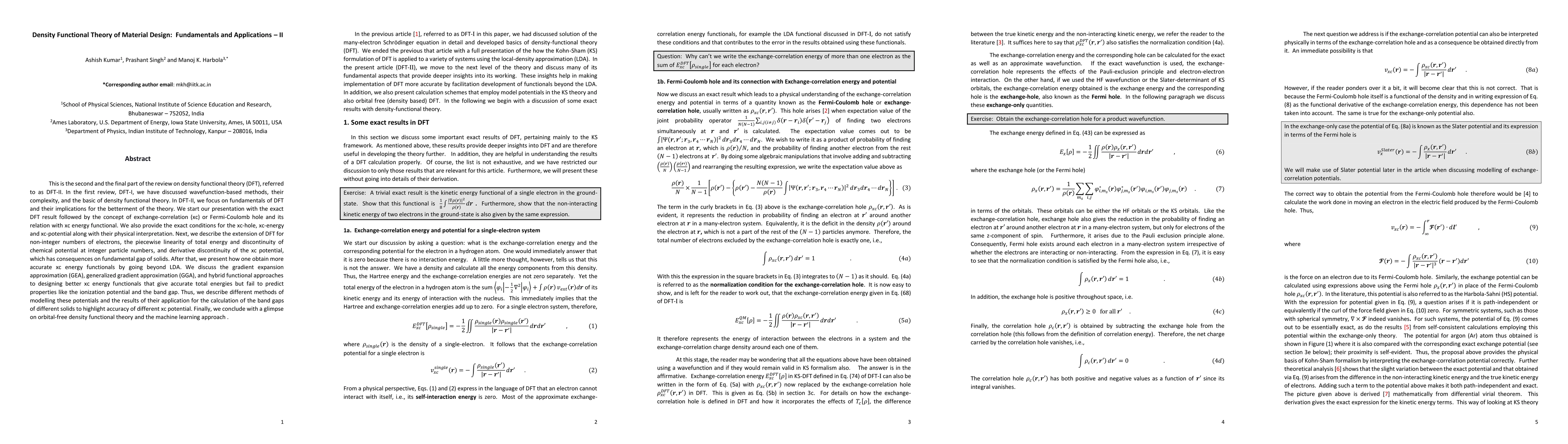Thumbnail for Density Functional Theory of Material Design$:$ Fundamentals and
  Applications$-II$