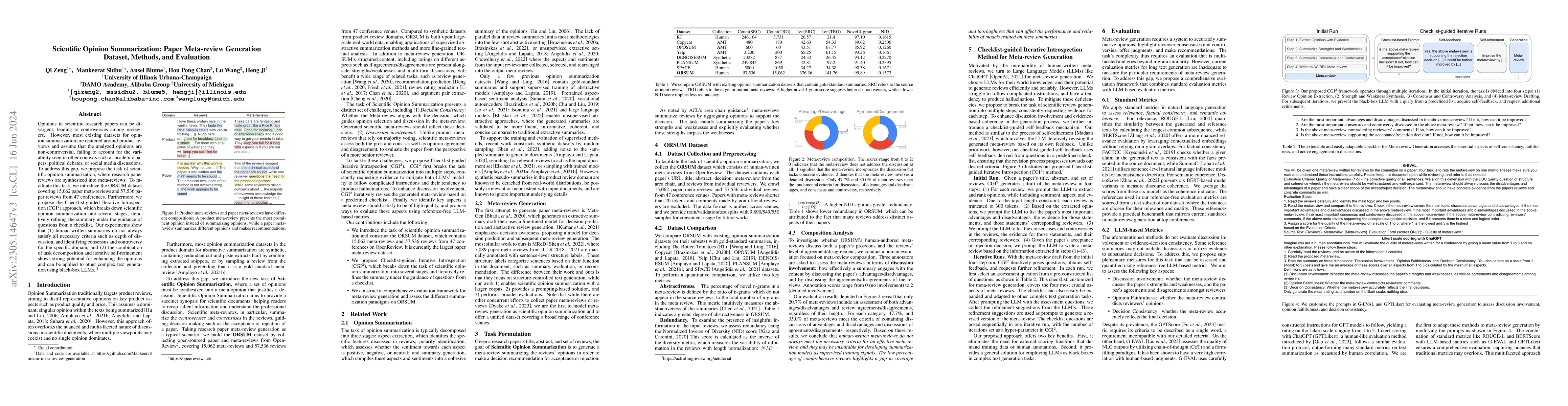 Thumbnail for Scientific Opinion Summarization: Paper Meta-review Generation Dataset,
  Methods, and Evaluation