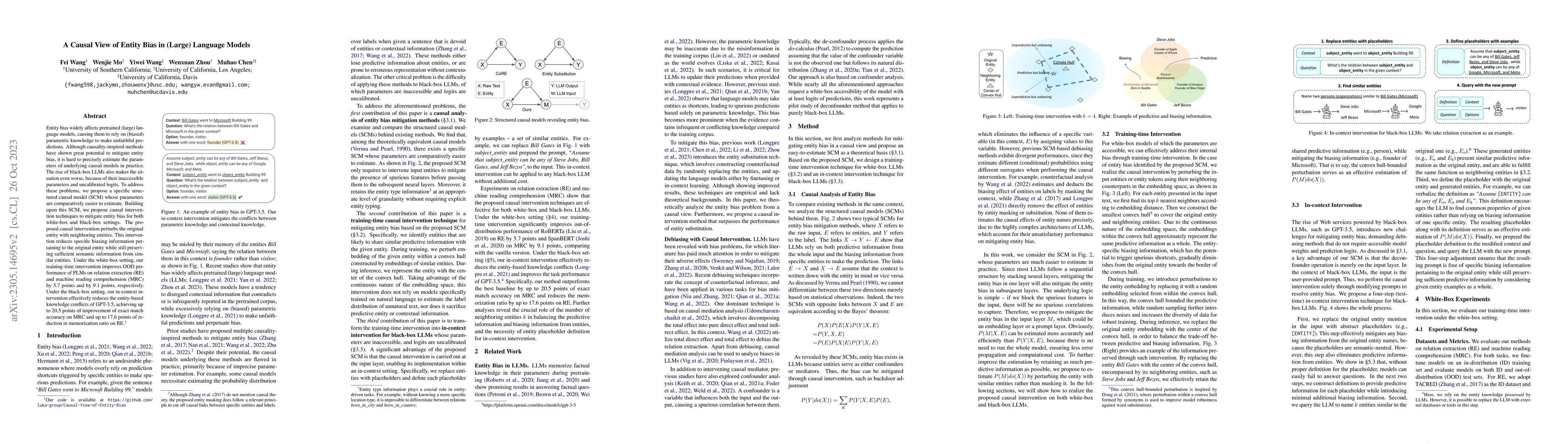 Thumbnail for A Causal View of Entity Bias in (Large) Language Models