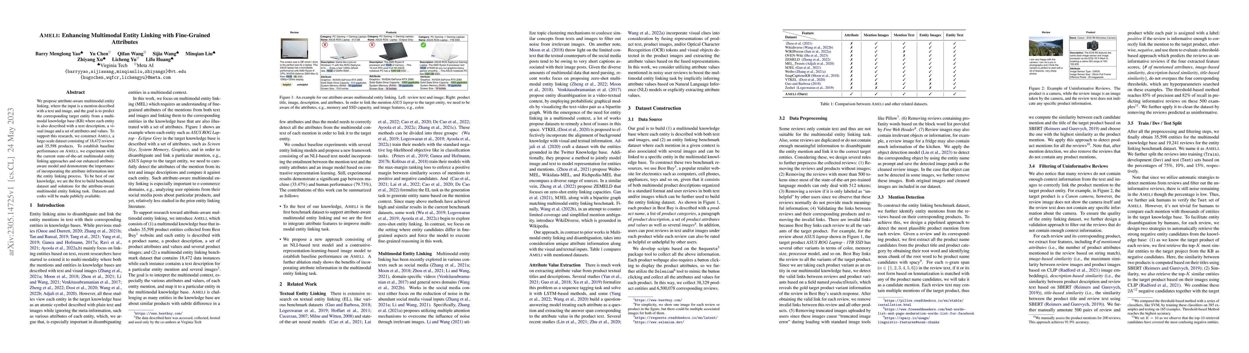 Thumbnail for AMELI: Enhancing Multimodal Entity Linking with Fine-Grained Attributes