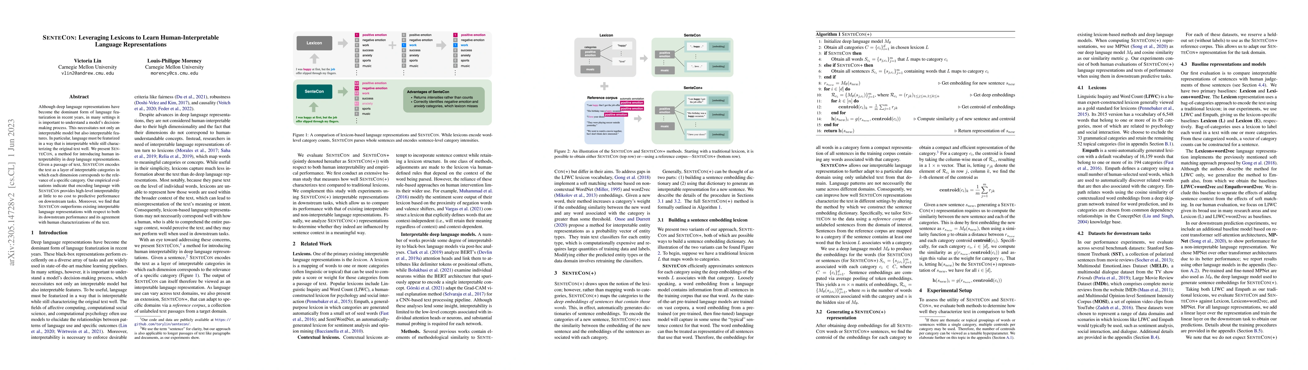 Thumbnail for SenteCon: Leveraging Lexicons to Learn Human-Interpretable Language
  Representations