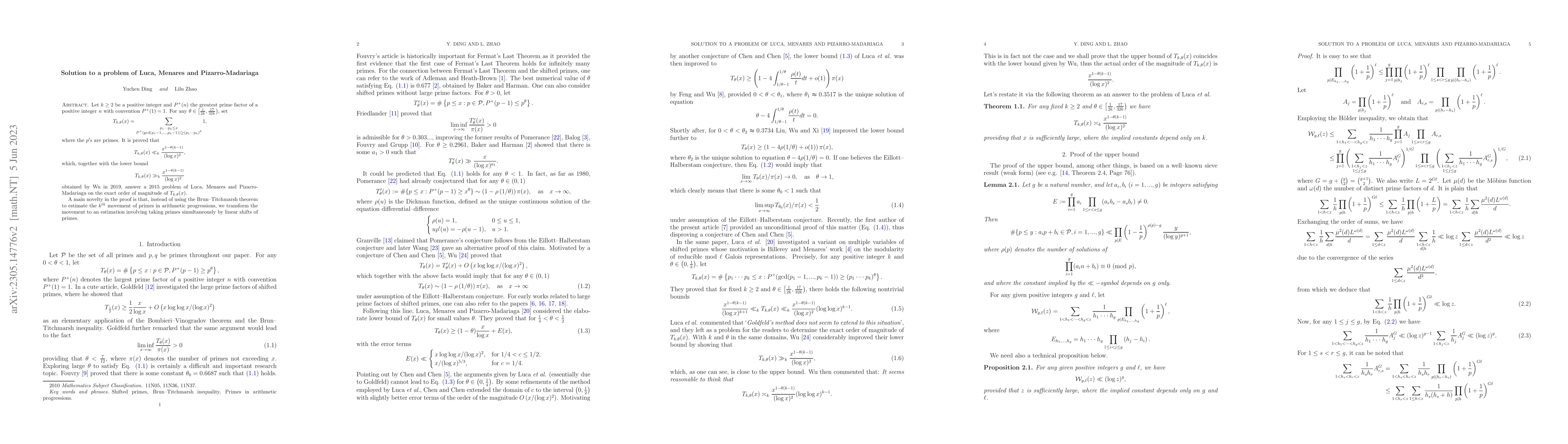Thumbnail for Solution to a problem of Luca, Menares and Pizarro-Madariaga