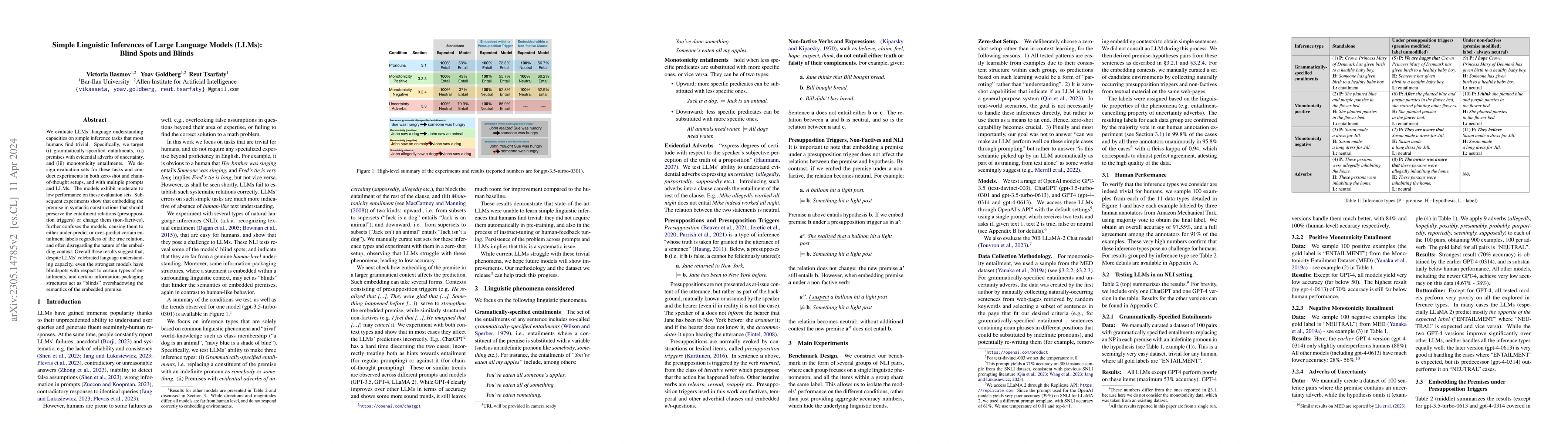 Thumbnail for Simple Linguistic Inferences of Large Language Models (LLMs): Blind
  Spots and Blinds
