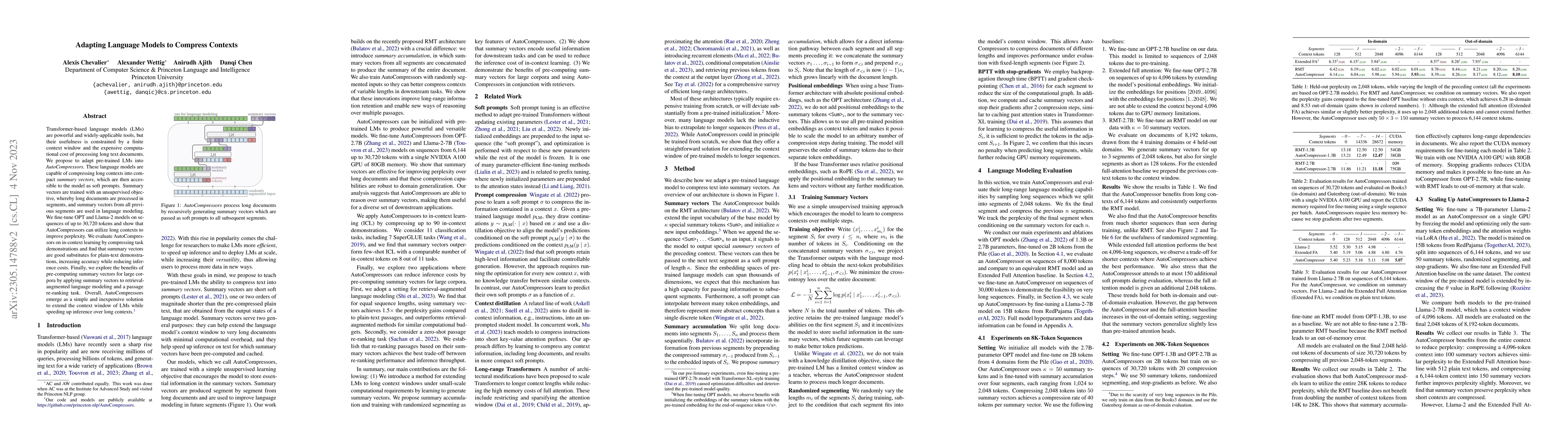 Thumbnail for Adapting Language Models to Compress Contexts