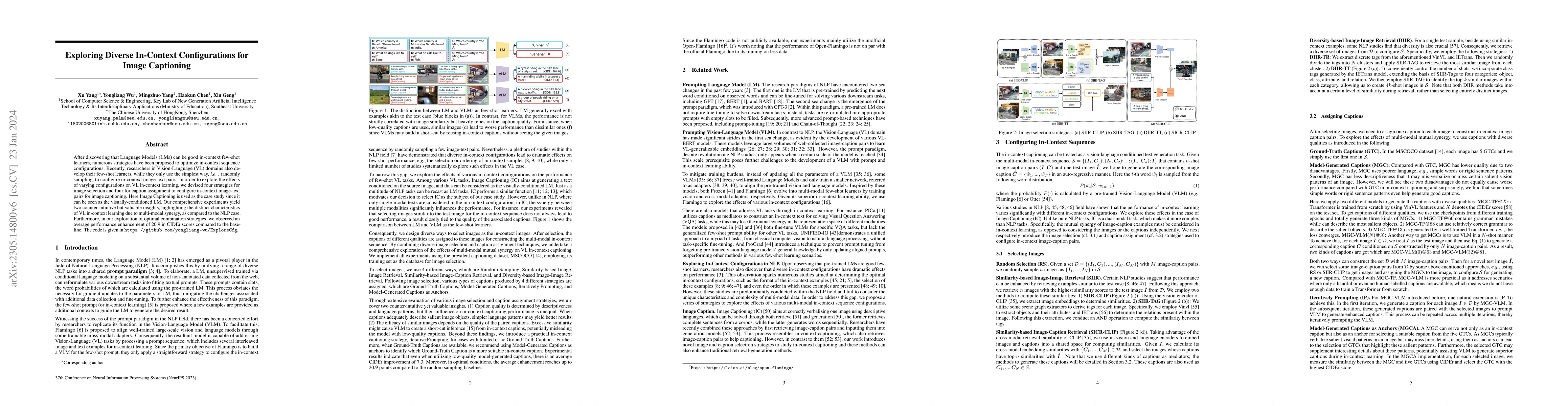 Thumbnail for Exploring Diverse In-Context Configurations for Image Captioning