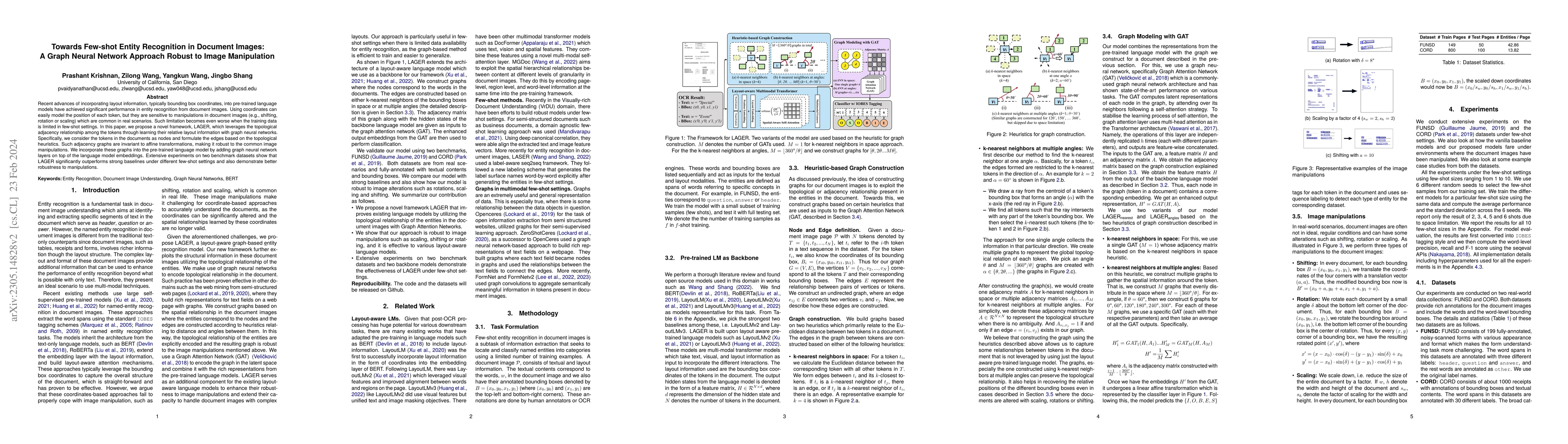 Thumbnail for Towards Few-shot Entity Recognition in Document Images: A Graph Neural
  Network Approach Robust to Image Manipulation