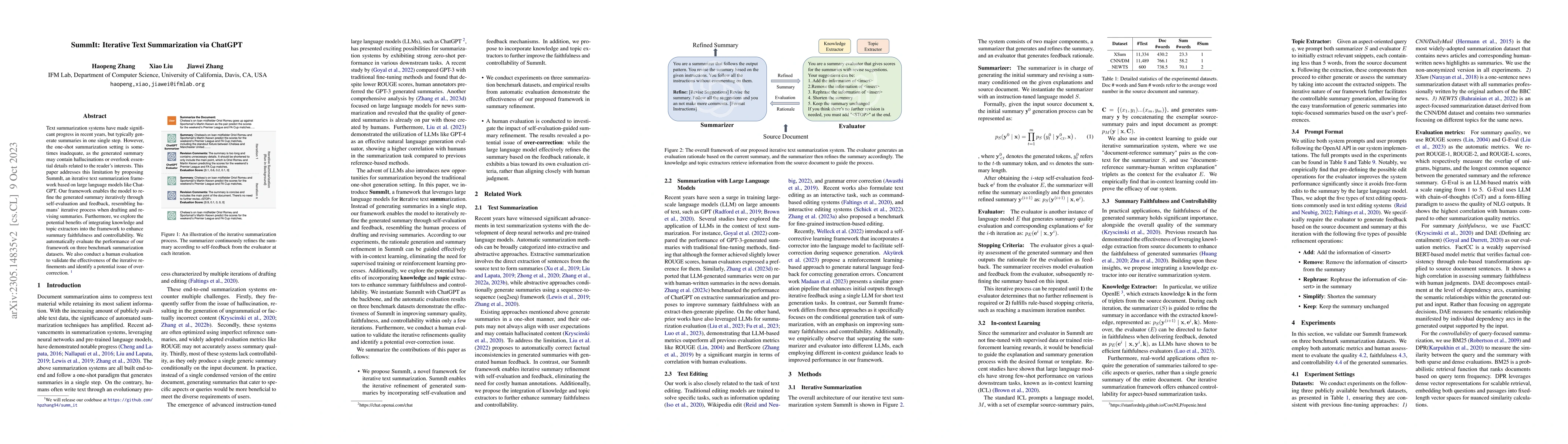 Thumbnail for SummIt: Iterative Text Summarization via ChatGPT