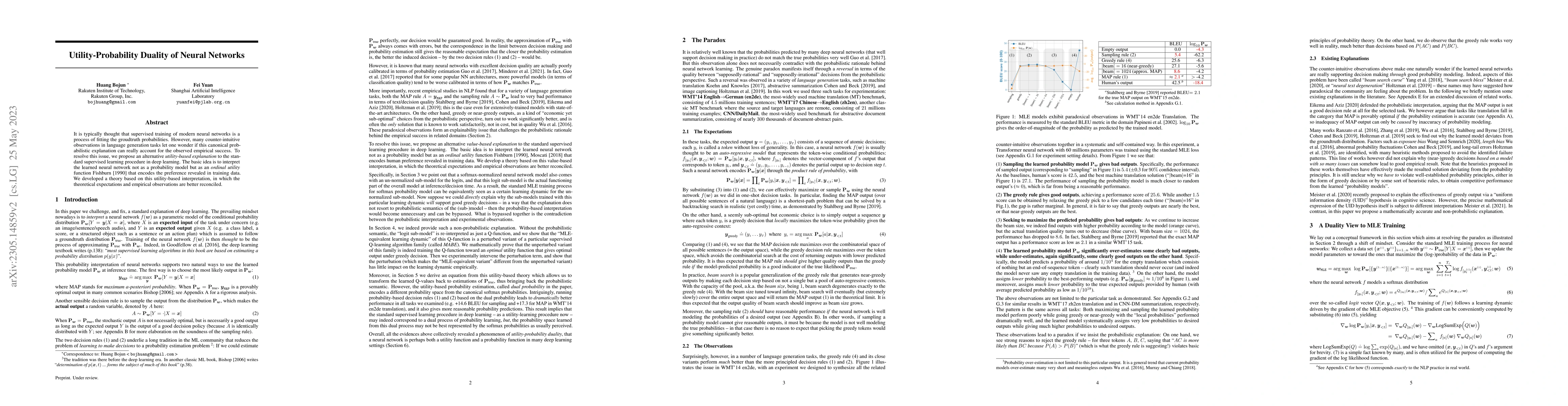 Thumbnail for Utility-Probability Duality of Neural Networks