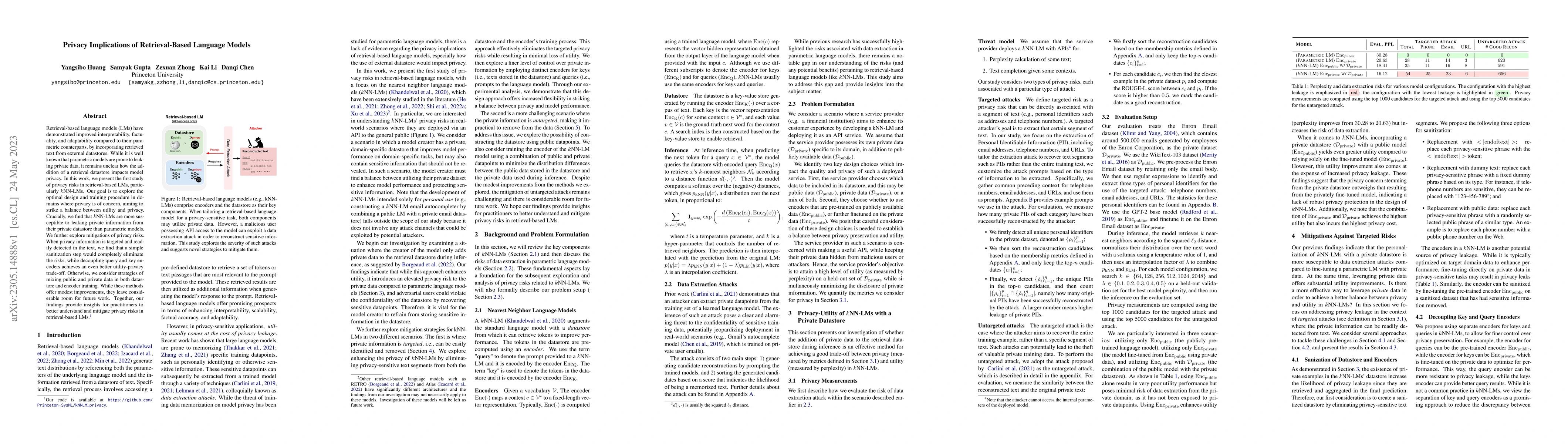 Thumbnail for Privacy Implications of Retrieval-Based Language Models