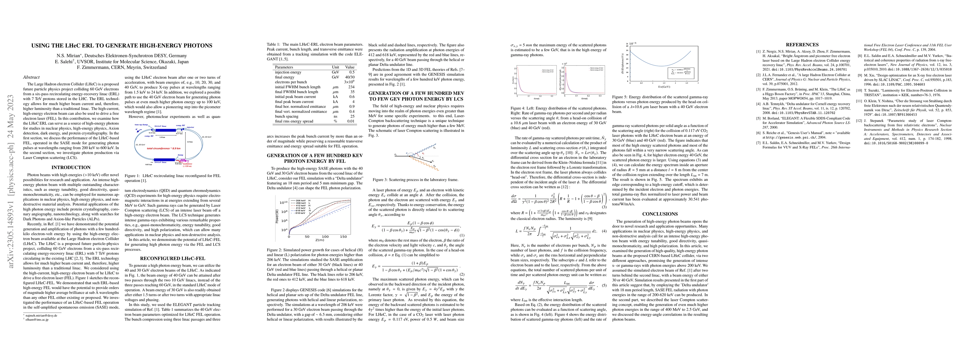 Thumbnail for Using the LHeC ERL to generate high-energy photons