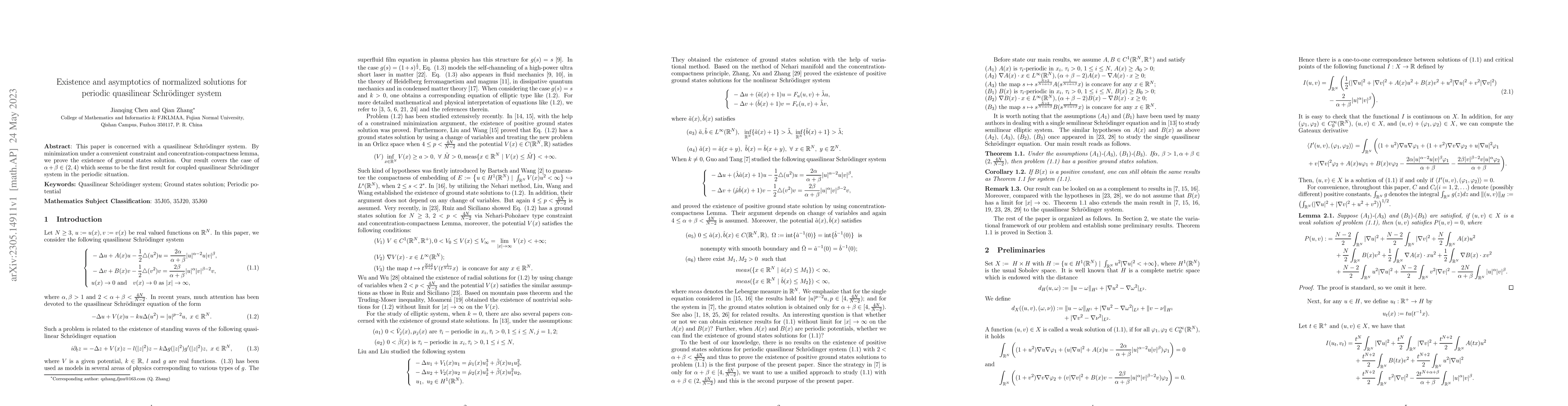 Thumbnail for Ground states solution of Nehari-Poho\v{z}aev type for periodic
  quasilinear Schr\"{o}dinger system