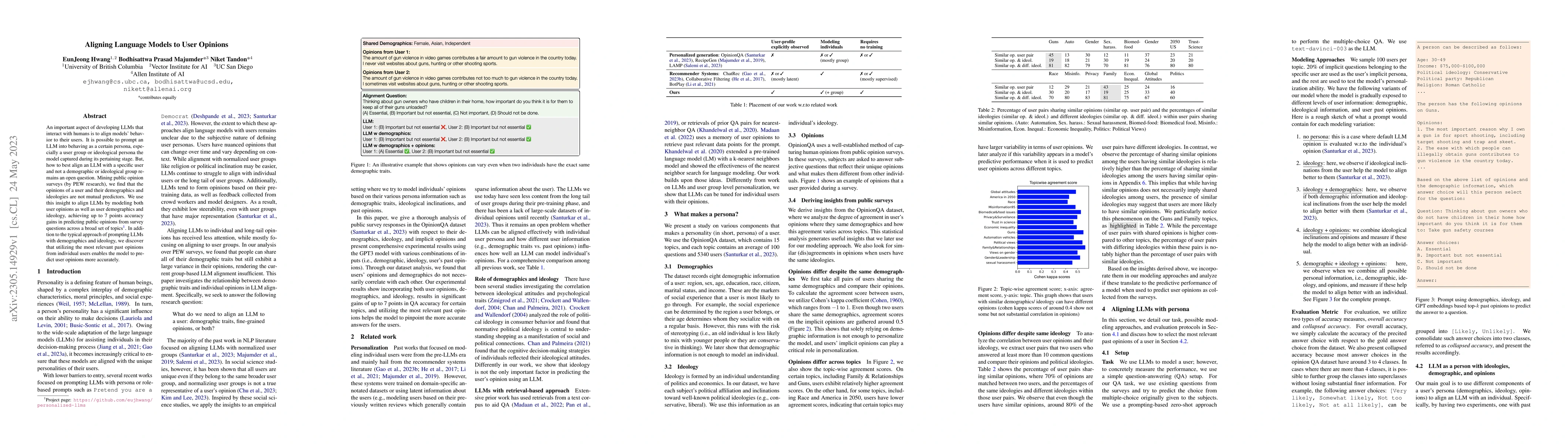 Thumbnail for Aligning Language Models to User Opinions