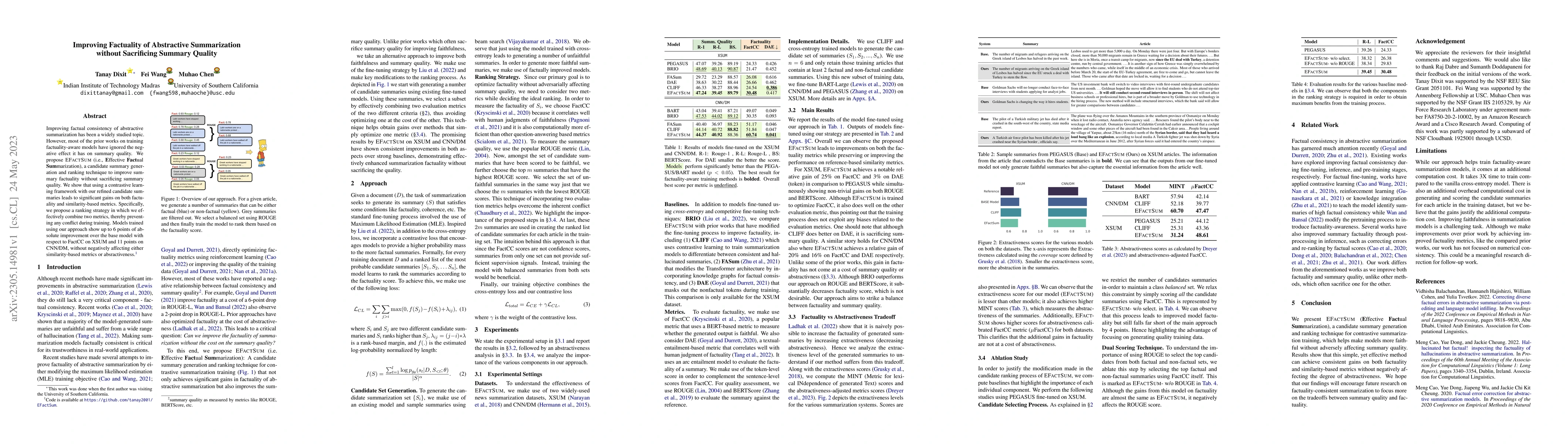 Thumbnail for Improving Factuality of Abstractive Summarization without Sacrificing
  Summary Quality