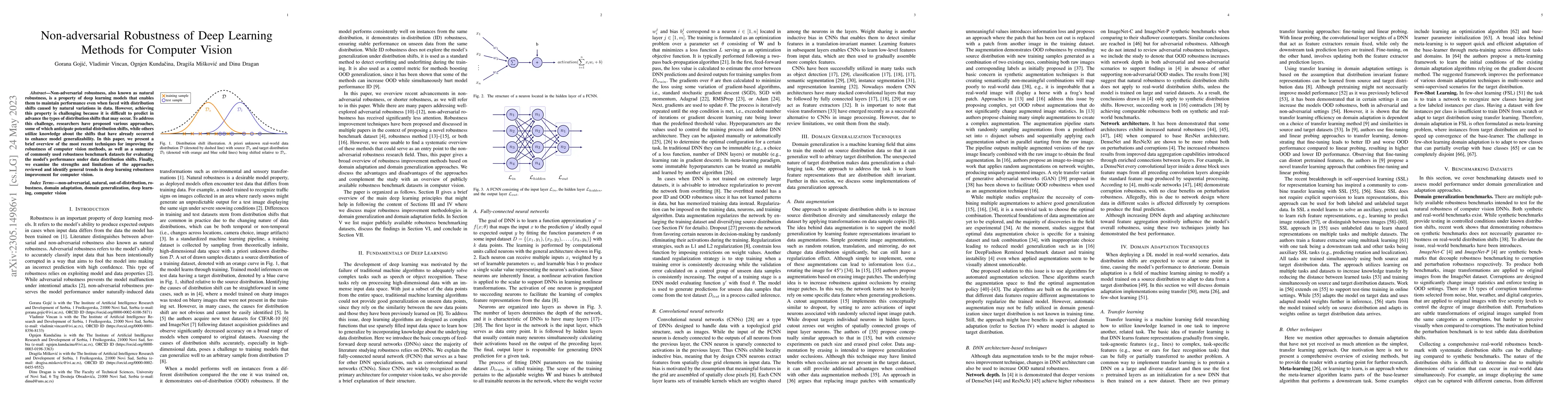 Thumbnail for Non-adversarial Robustness of Deep Learning Methods for Computer Vision