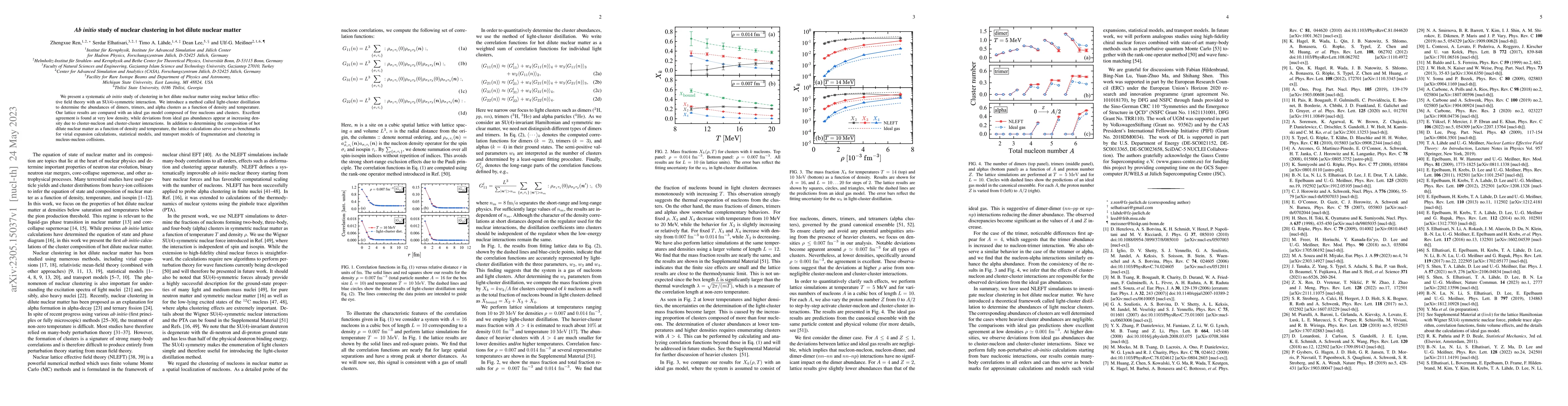 Thumbnail for Ab initio study of nuclear clustering in hot dilute nuclear matter