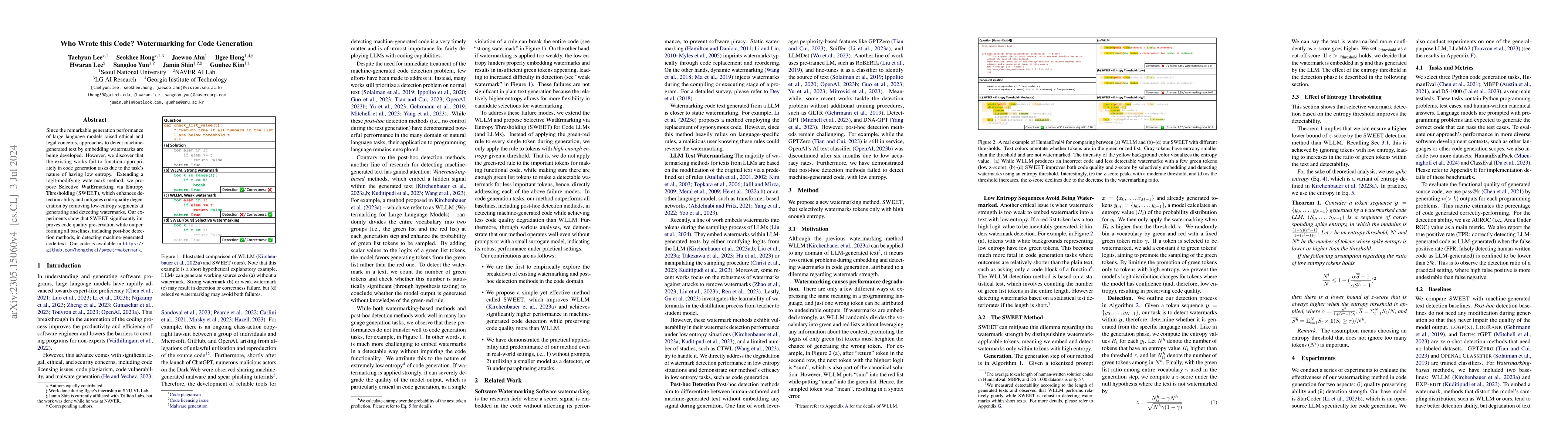 Thumbnail for Who Wrote this Code? Watermarking for Code Generation
