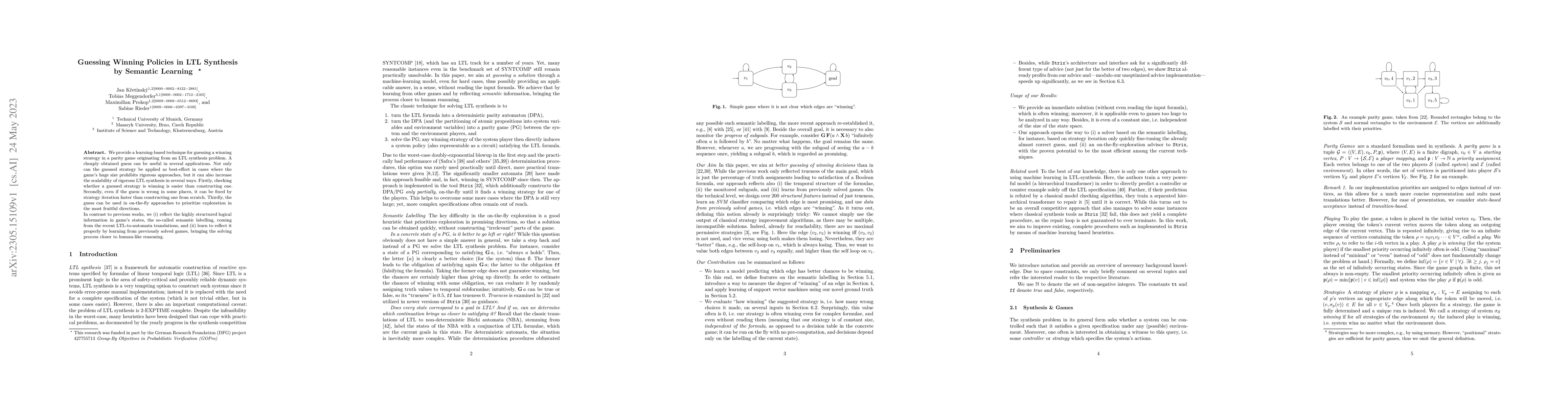 Thumbnail for Guessing Winning Policies in LTL Synthesis by Semantic Learning