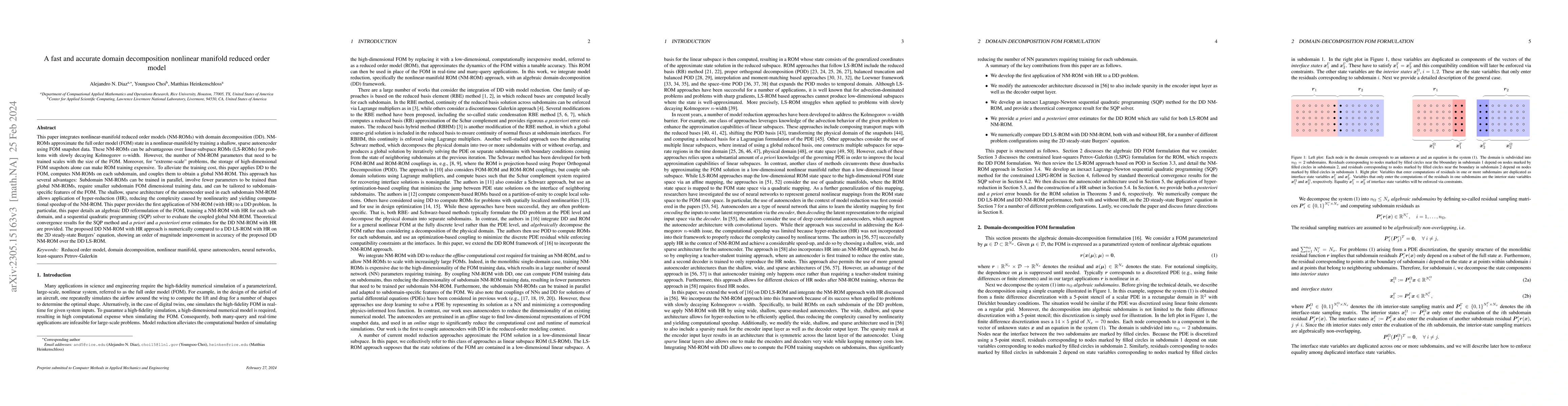 Thumbnail for A fast and accurate domain-decomposition nonlinear manifold reduced
  order model