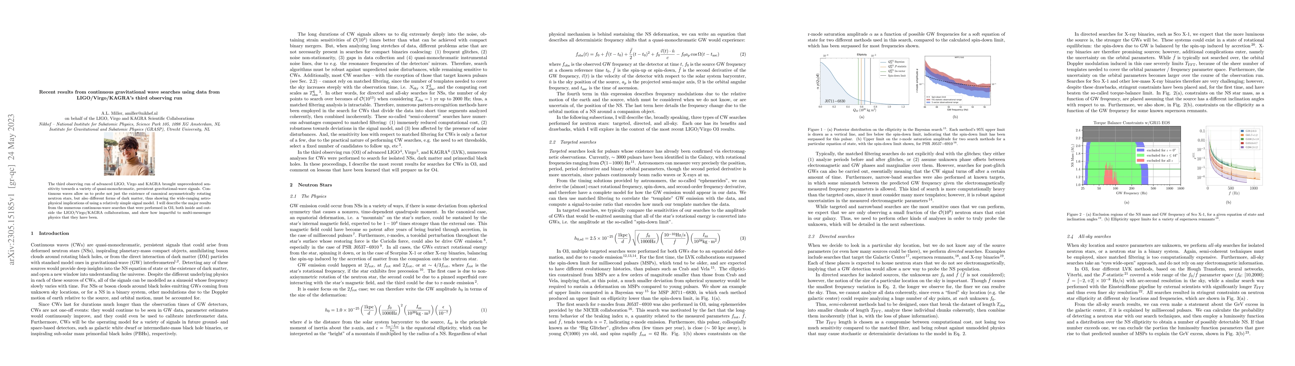 Thumbnail for Recent results from continuous gravitational wave searches using data
  from LIGO/Virgo/KAGRA's third observing run