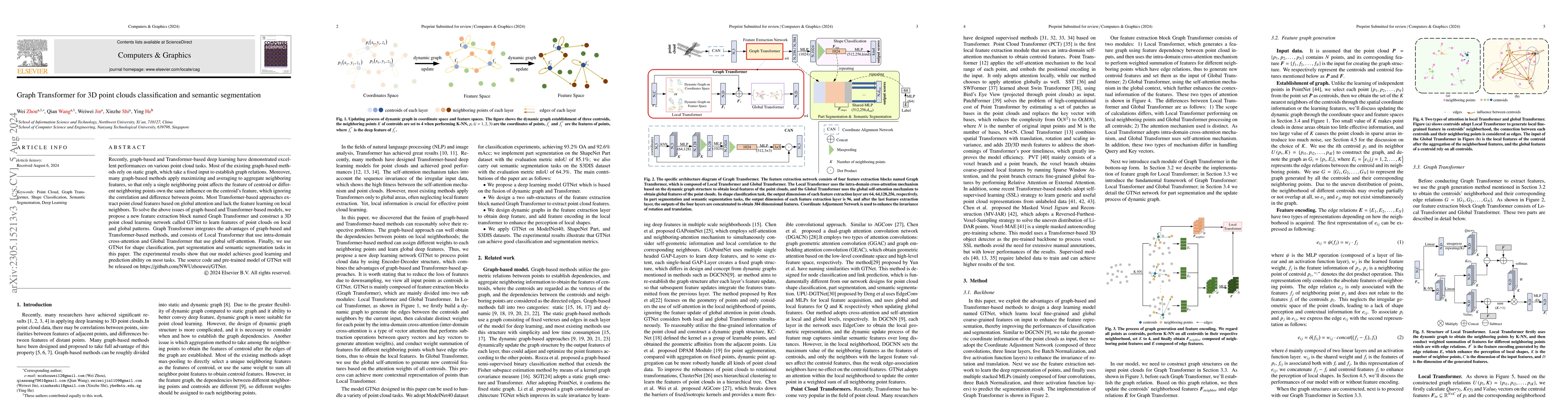 Thumbnail for GTNet: Graph Transformer Network for 3D Point Cloud Classification and
  Semantic Segmentation