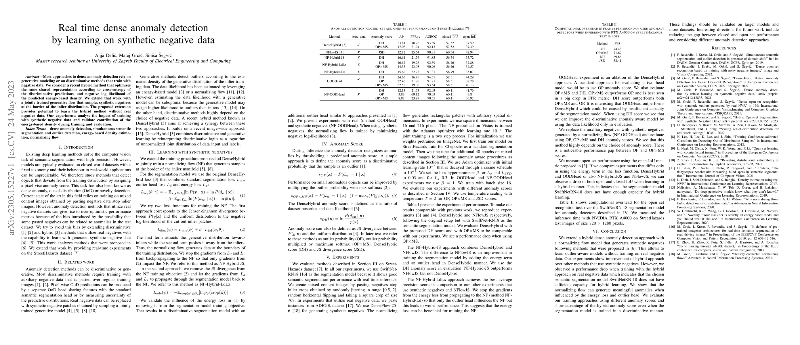 Thumbnail for Real time dense anomaly detection by learning on synthetic negative data
