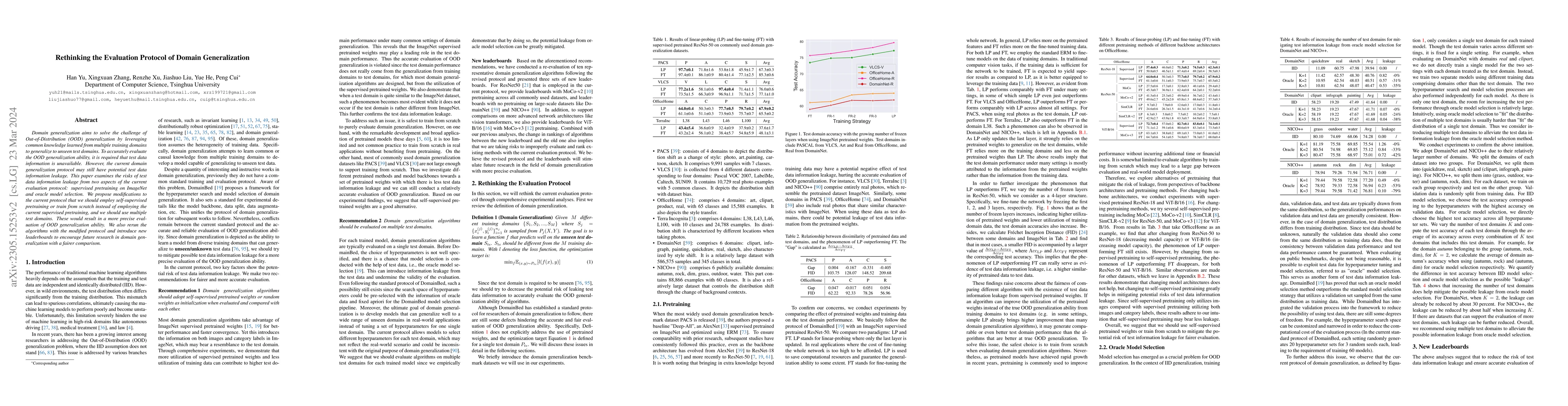 Thumbnail for Rethinking the Evaluation Protocol of Domain Generalization