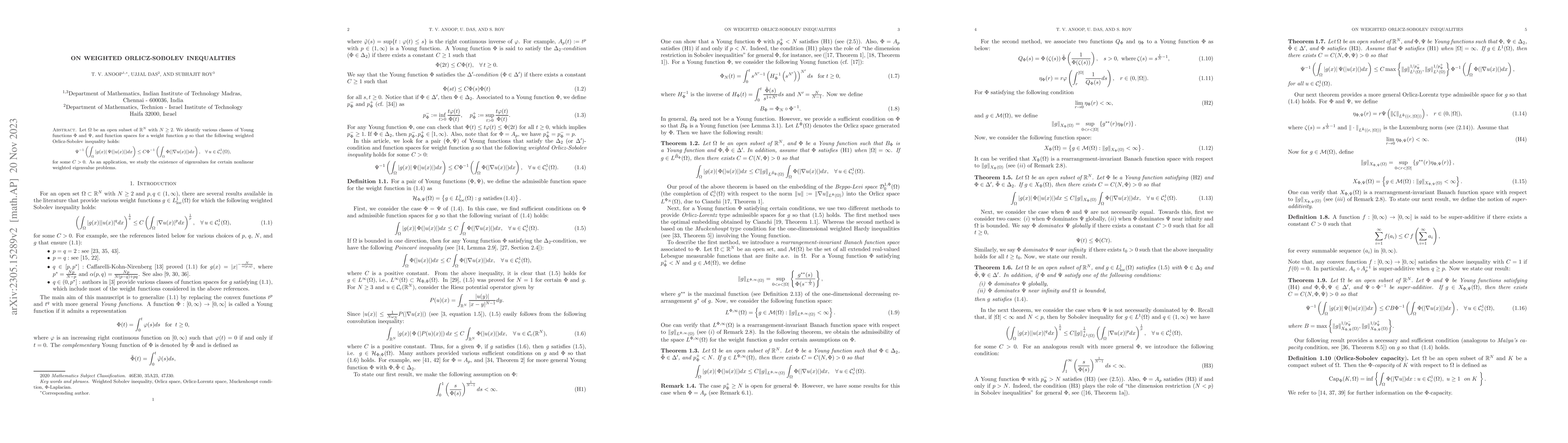 Thumbnail for On Weighted Orlicz-Sobolev inequalities