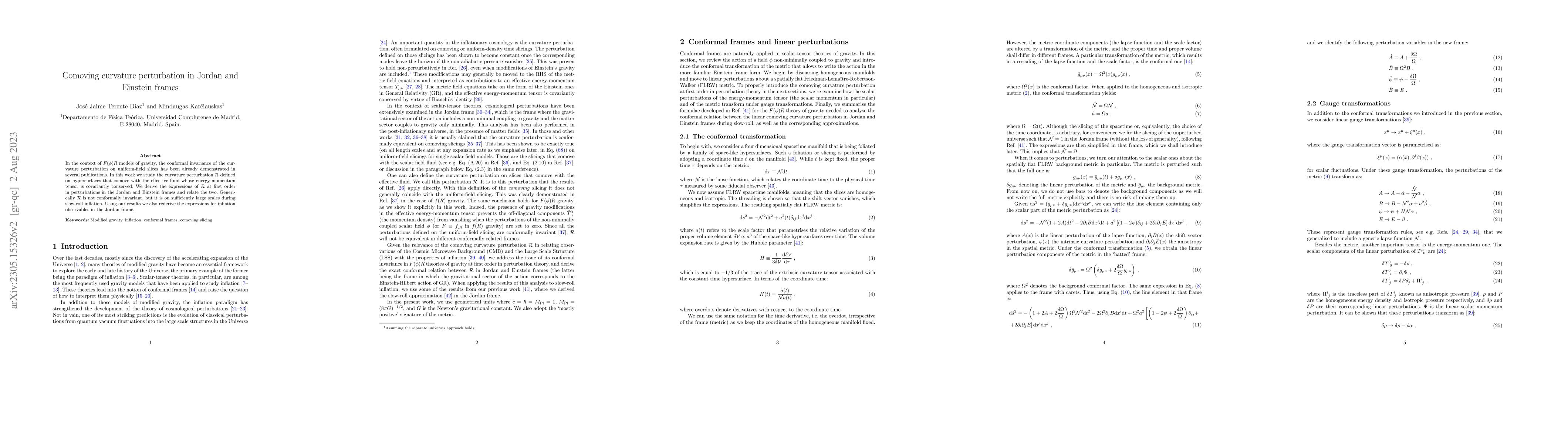 Thumbnail for Comoving curvature perturbation in Jordan and Einstein frames
