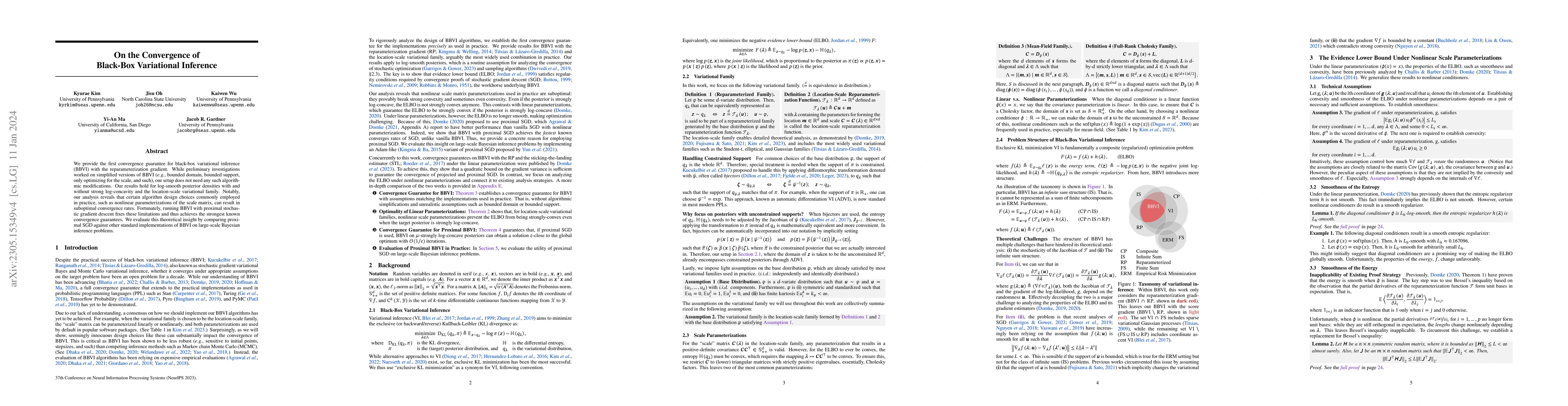 Thumbnail for On the Convergence of Black-Box Variational Inference