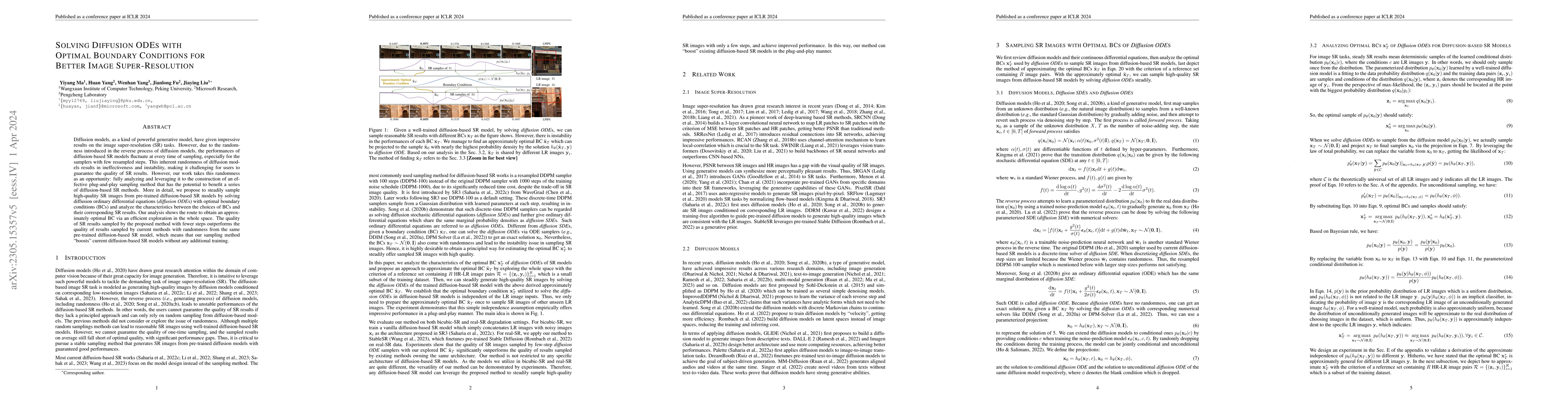 Thumbnail for Solving Diffusion ODEs with Optimal Boundary Conditions for Better Image
  Super-Resolution