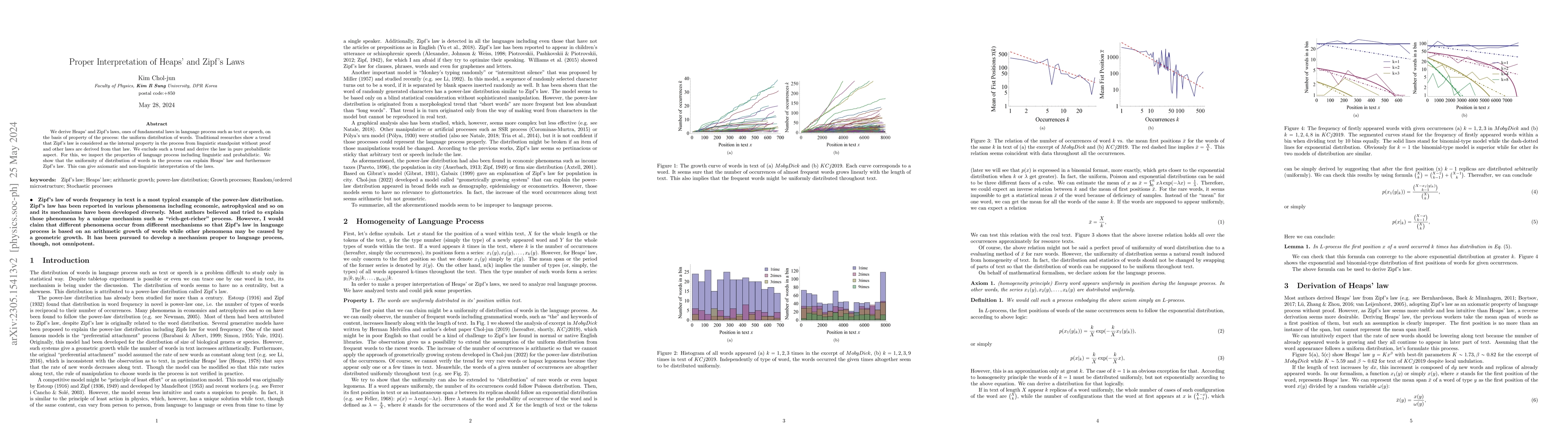 Thumbnail for Proper Interpretation of Heaps' and Zipf's Laws