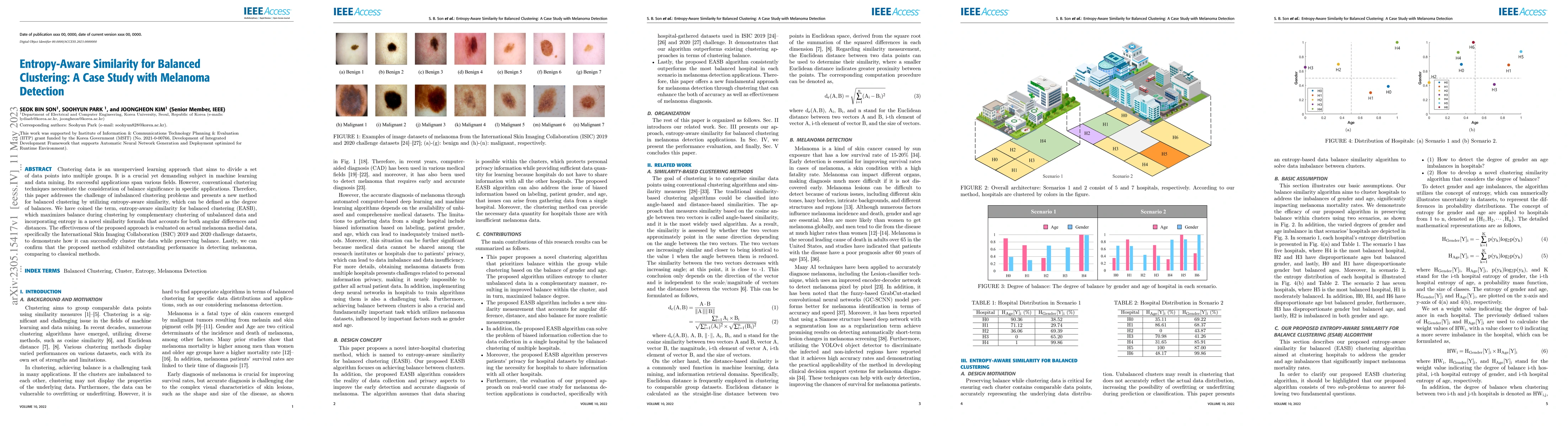 Thumbnail for Entropy-Aware Similarity for Balanced Clustering: A Case Study with
  Melanoma Detection