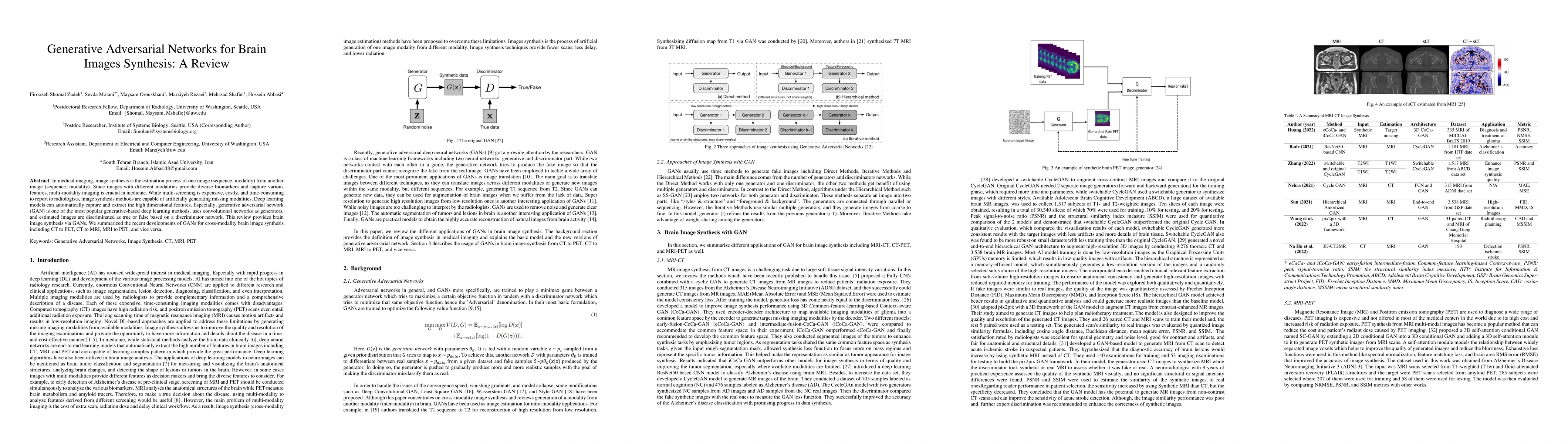 Thumbnail for Generative Adversarial Networks for Brain Images Synthesis: A Review