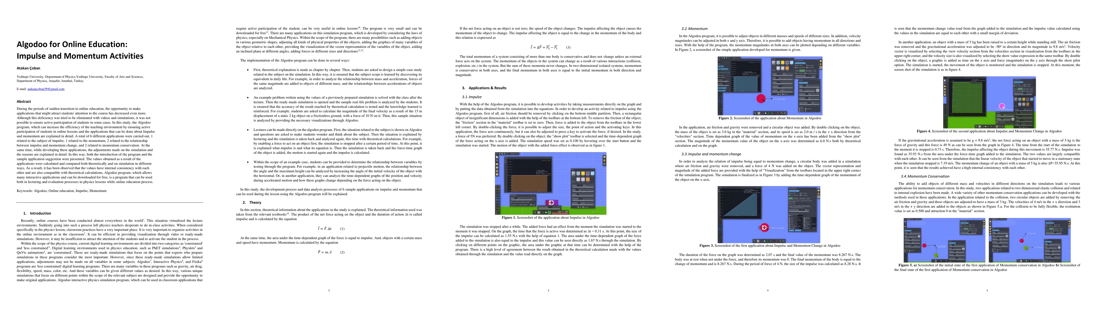 Thumbnail for Algodoo for Online Education: Impulse and Momentum Activities
