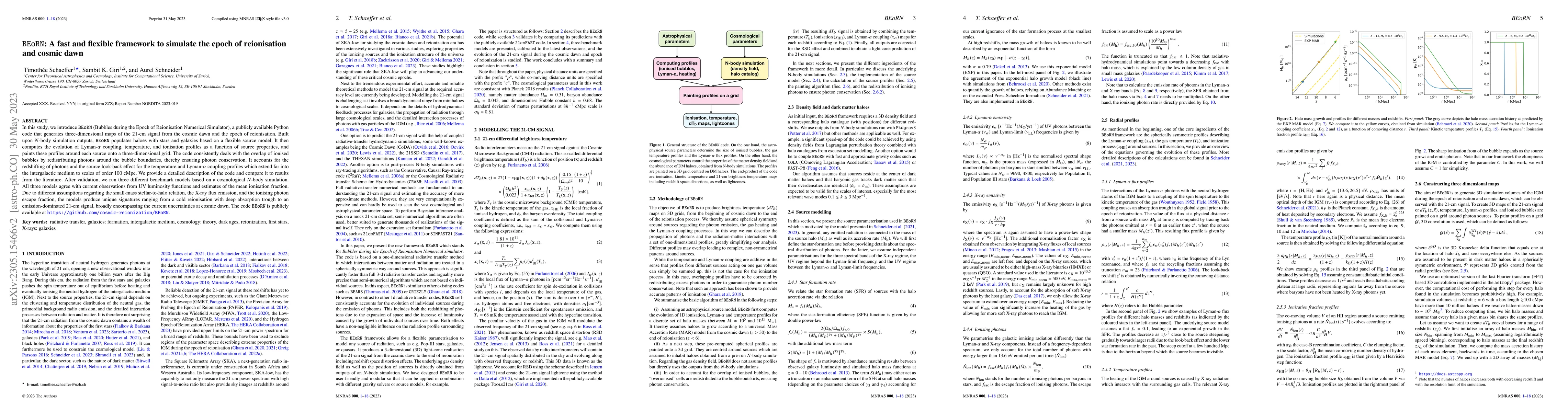 Thumbnail for BEoRN: A fast and flexible framework to simulate the epoch of
  reionisation and cosmic dawn