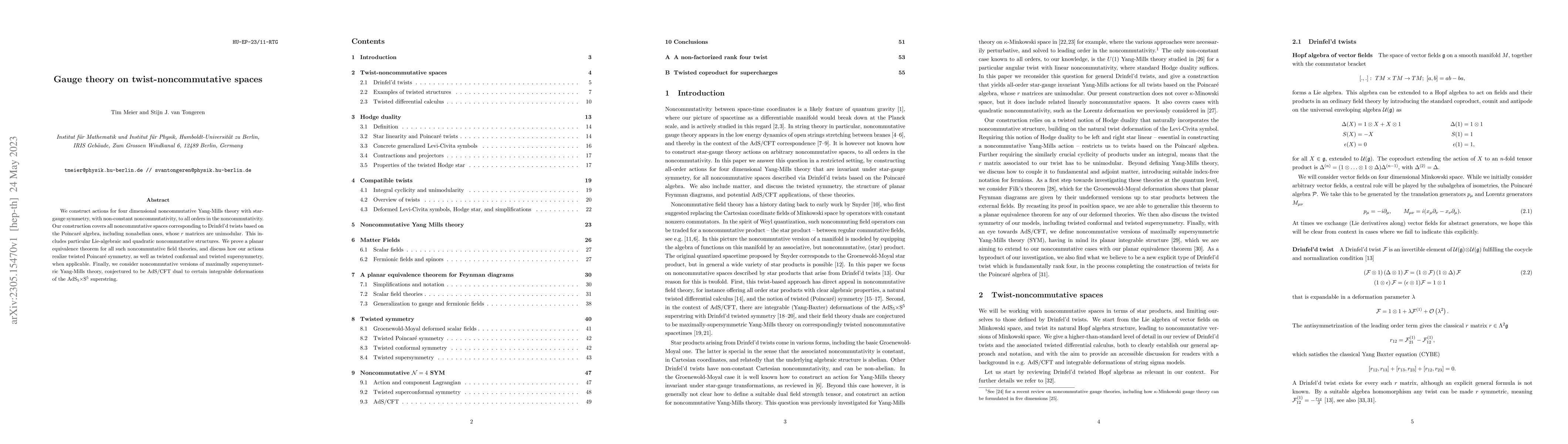 Thumbnail for Gauge theory on twist-noncommutative spaces