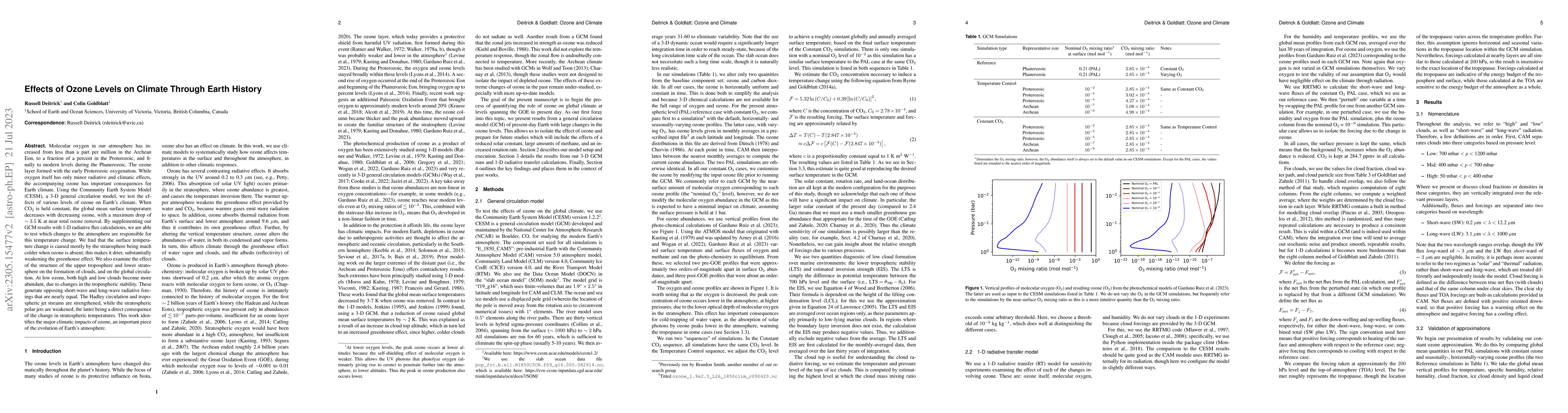 Thumbnail for Effects of Ozone Levels on Climate Through Earth History