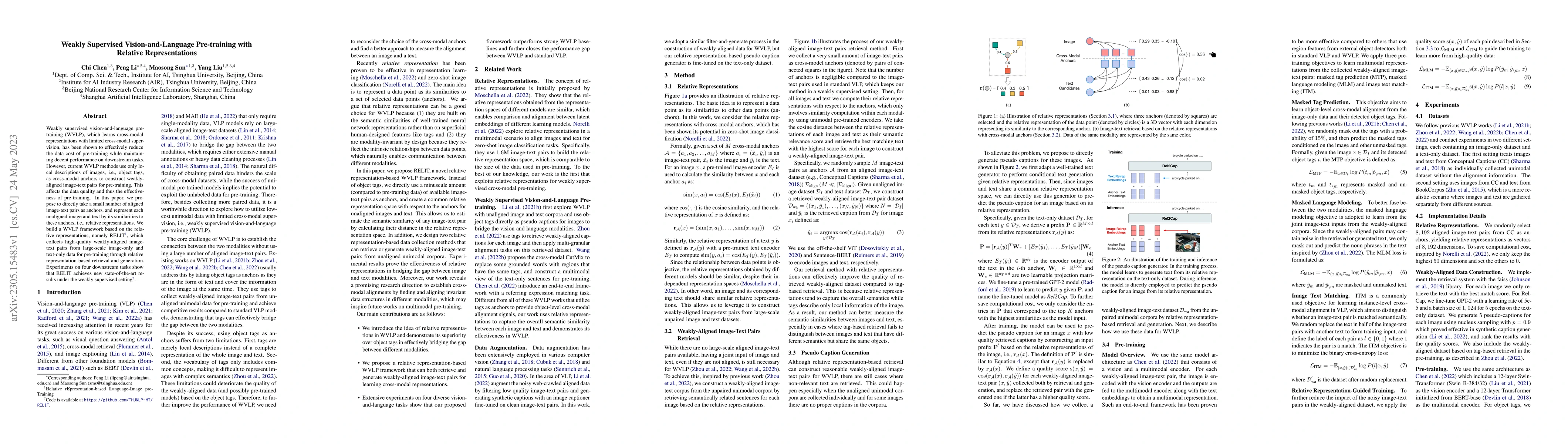 Thumbnail for Weakly Supervised Vision-and-Language Pre-training with Relative
  Representations