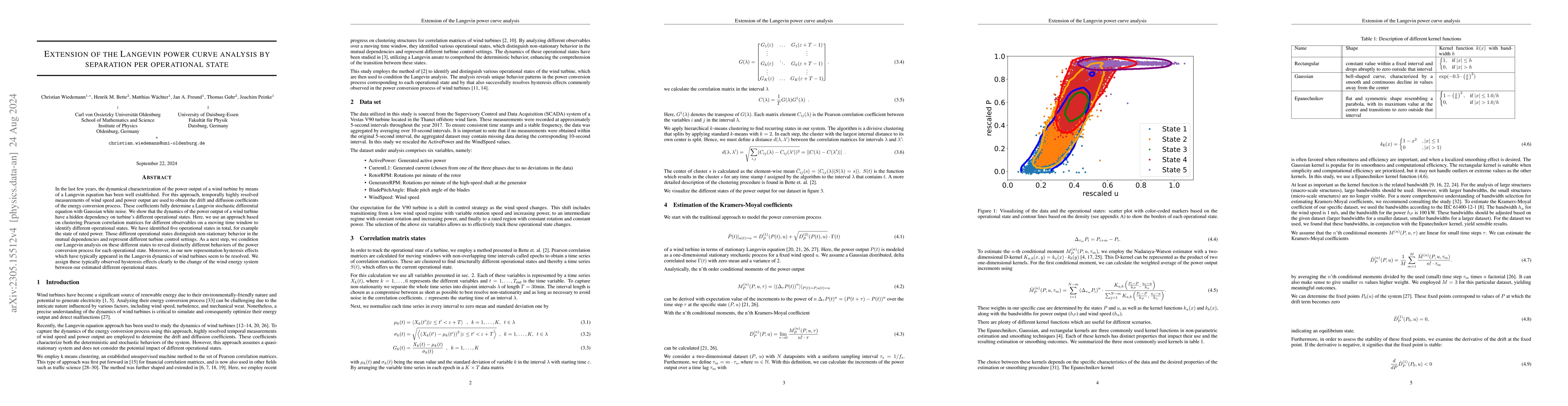 Thumbnail for Extension of the Langevin power curve analysis by separation per
  operational state