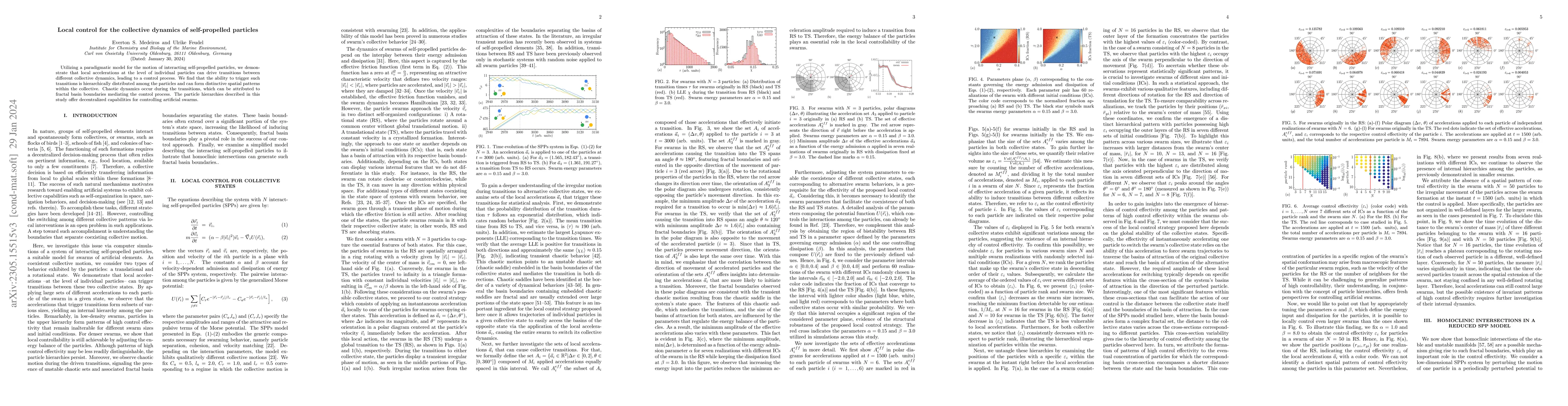 Thumbnail for Local control for the collective dynamics of self-propelled particles