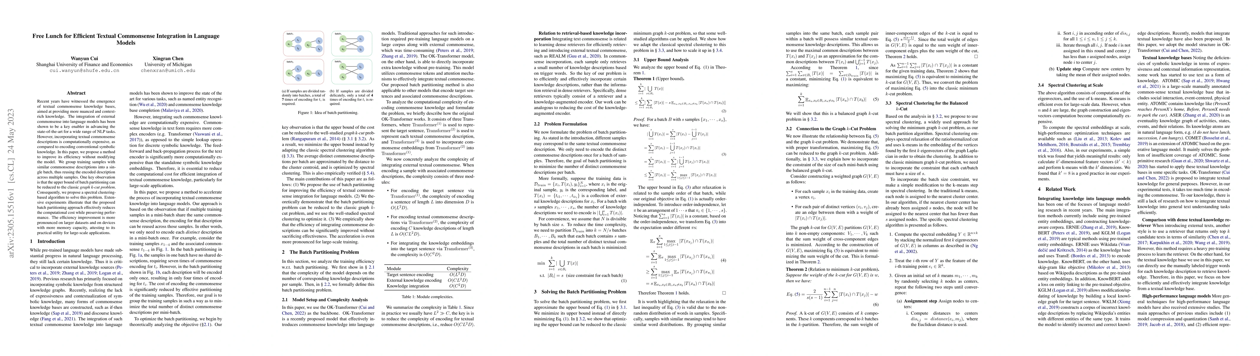 Thumbnail for Free Lunch for Efficient Textual Commonsense Integration in Language
  Models