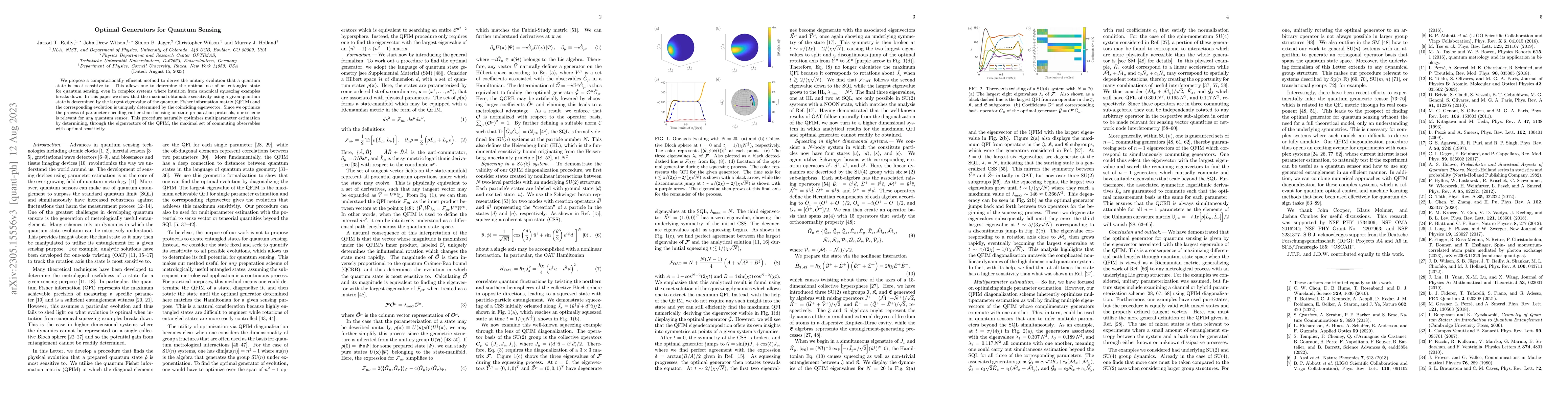 Thumbnail for Optimal Generators for Quantum Sensing