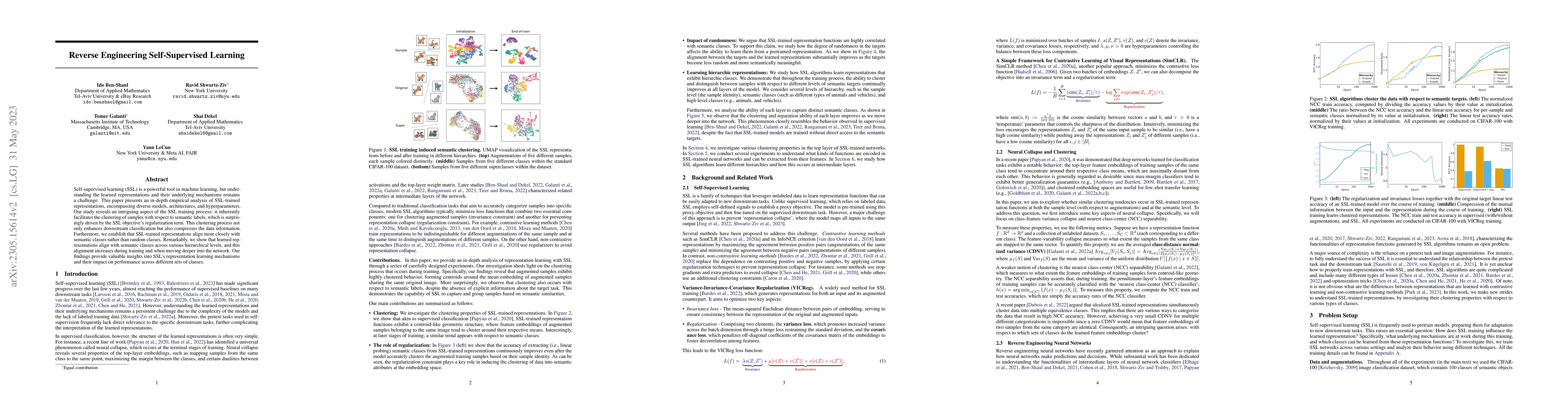 Thumbnail for Reverse Engineering Self-Supervised Learning