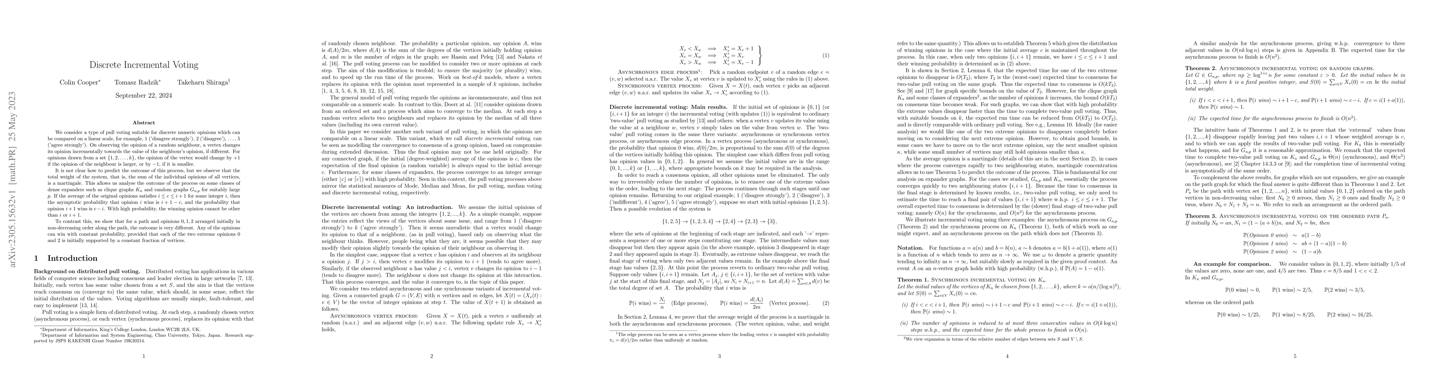 Thumbnail for Discrete Incremental Voting