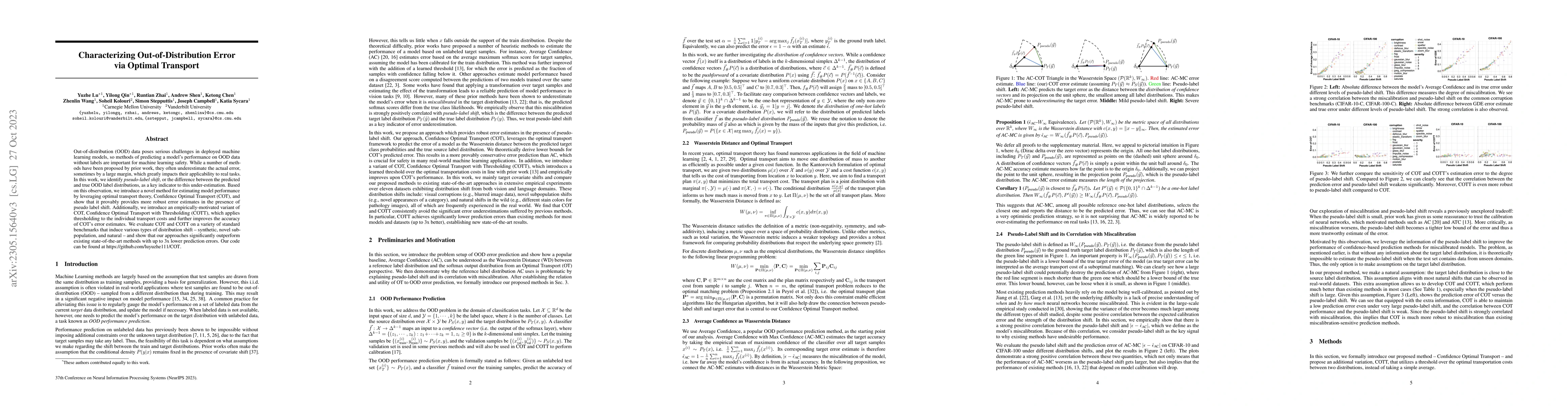 Thumbnail for Characterizing Out-of-Distribution Error via Optimal Transport