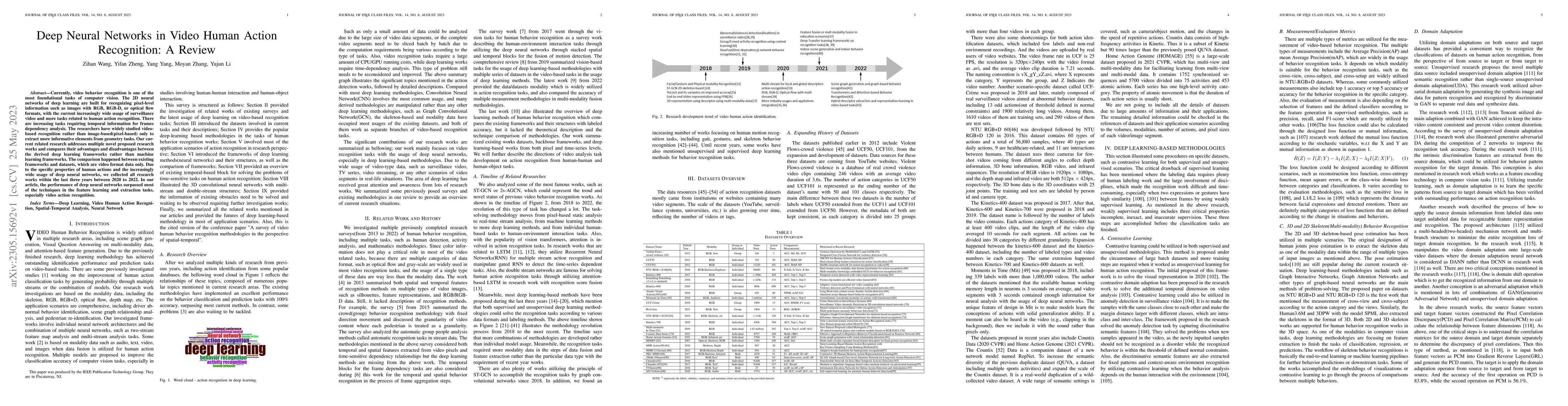 Thumbnail for Deep Neural Networks in Video Human Action Recognition: A Review