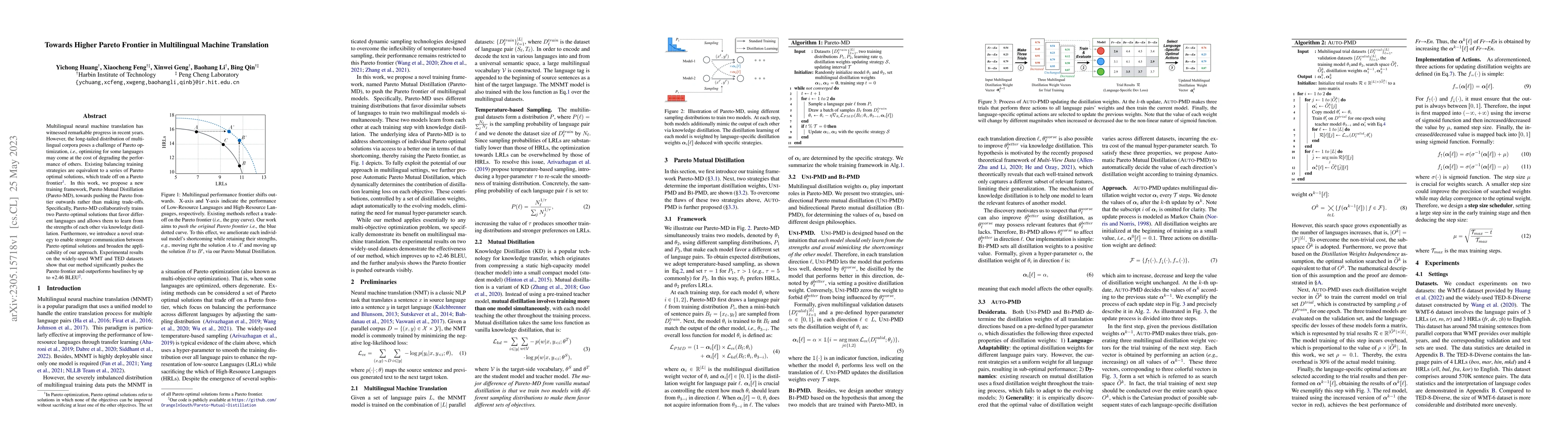 Thumbnail for Towards Higher Pareto Frontier in Multilingual Machine Translation