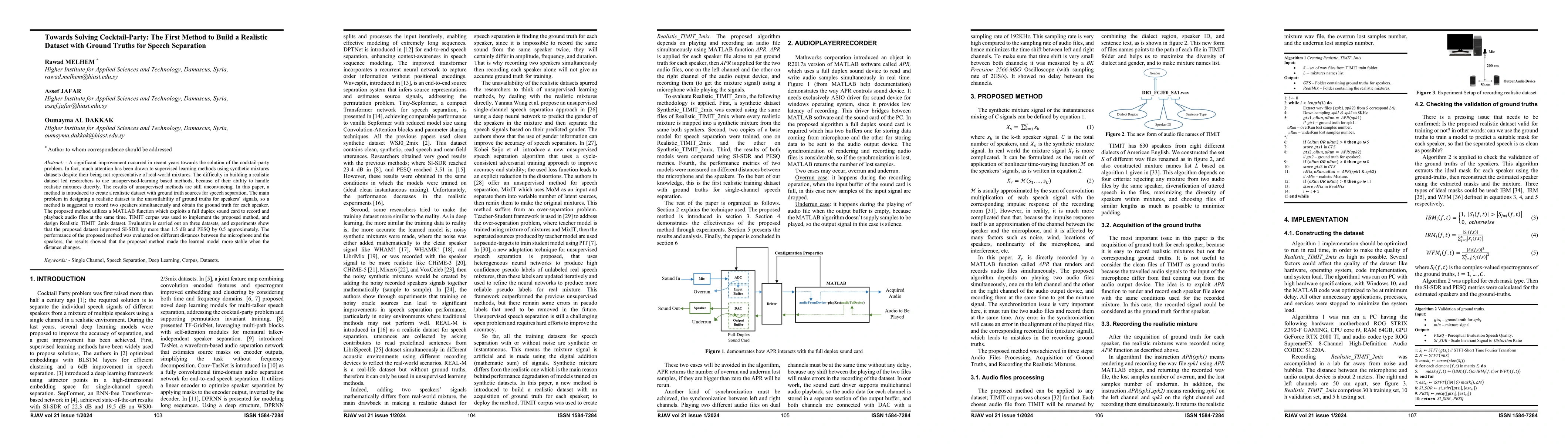 Thumbnail for Towards Solving Cocktail-Party: The First Method to Build a Realistic
  Dataset with Ground Truths for Speech Separation