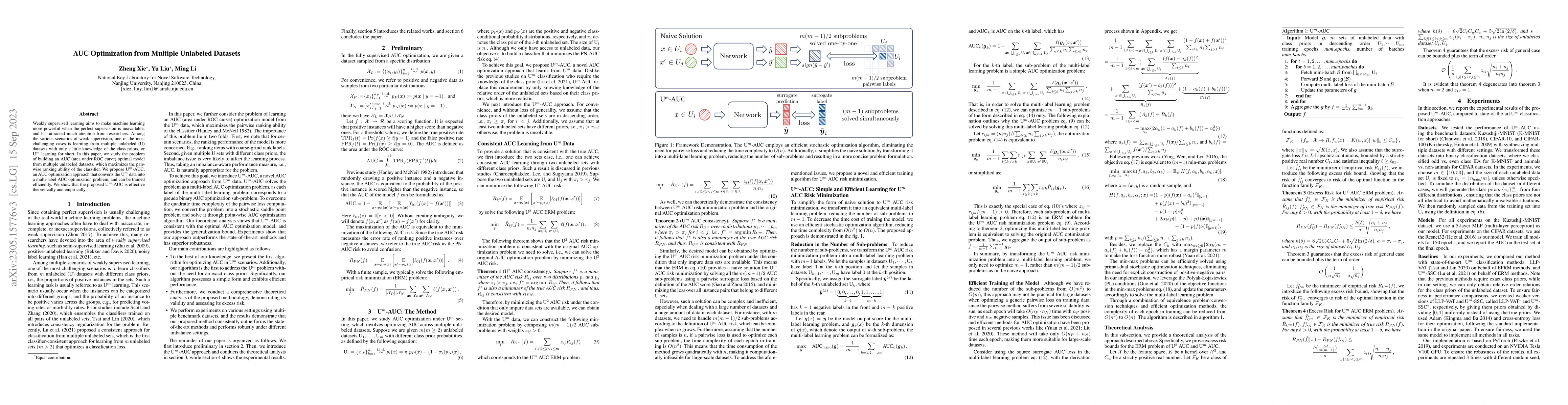 Thumbnail for AUC Optimization from Multiple Unlabeled Datasets