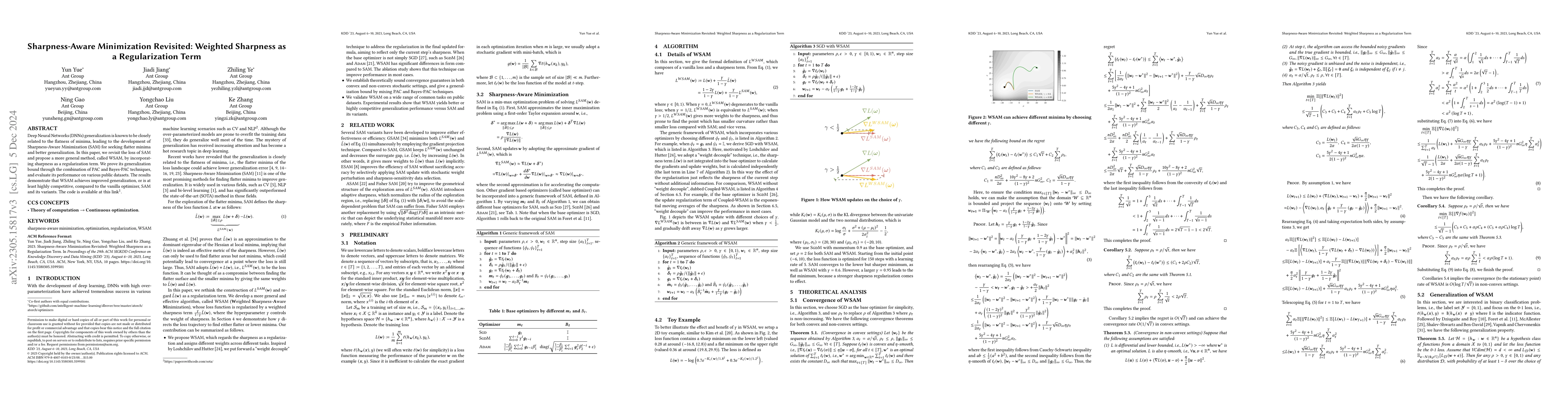 Thumbnail for Sharpness-Aware Minimization Revisited: Weighted Sharpness as a
  Regularization Term